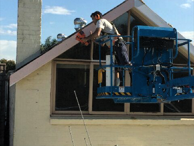 Replacing barge boards at Annandale